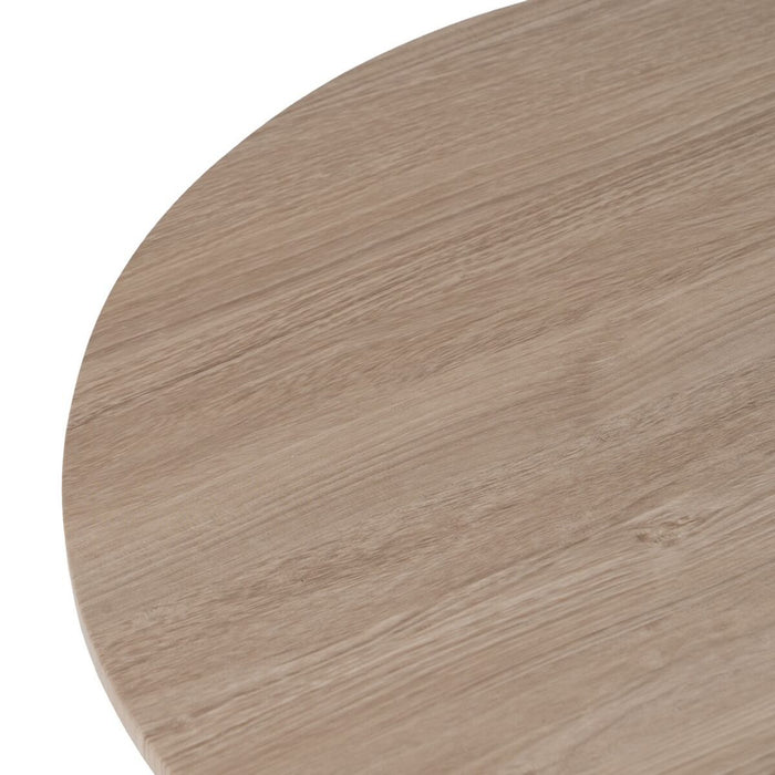 Masa de Cafea Negru Natural Fier Lemn MDF 50 x 50 x 45 cm