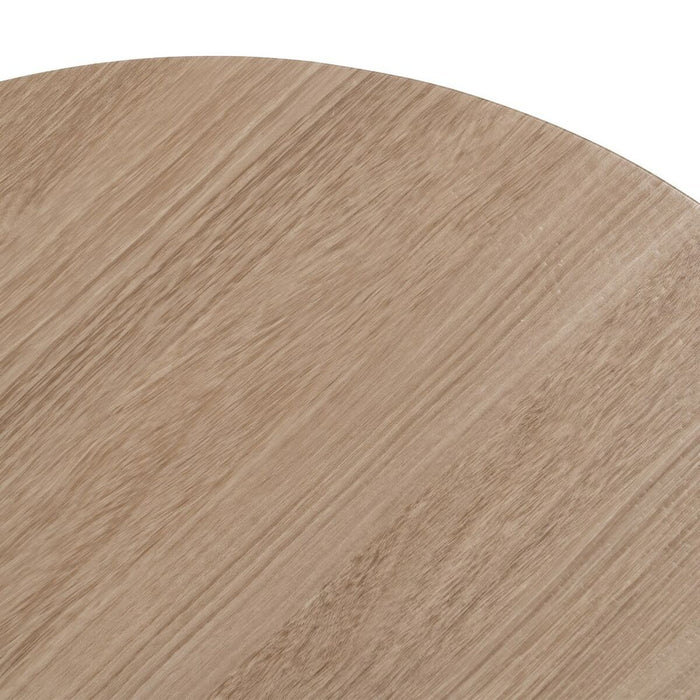 Masa de Cafea Negru Natural Fier Lemn MDF 50 x 50 x 45 cm