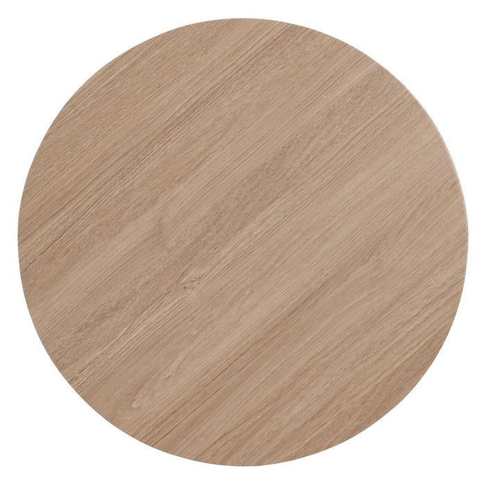Masa de Cafea Negru Natural Fier Lemn MDF 50 x 50 x 45 cm
