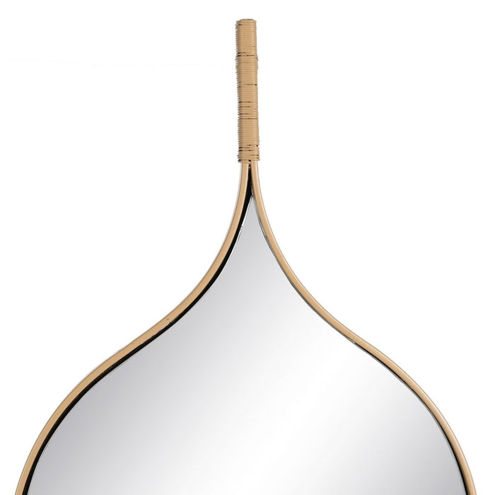 Oglindă de perete Natural Geam Lemn MDF 37 x 2 x 90 cm