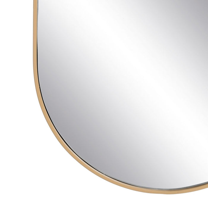 Oglindă de perete Natural Geam Lemn MDF 37 x 2 x 90 cm