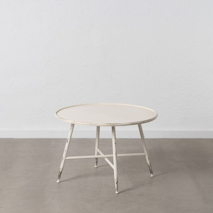 Masa de Cafea Crem Fier 75 x 75 x 50 cm