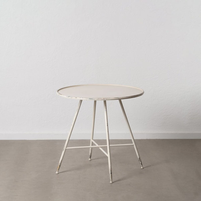 Măsuță Laterală Crem Fier 80 x 80 x 75 cm