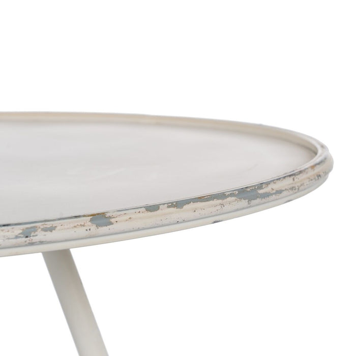 Măsuță Laterală Crem Fier 80 x 80 x 75 cm