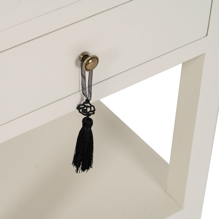 Noptieră ORIENT Alb Lemn de brad Lemn MDF 45 x 30 x 66 cm