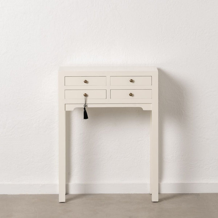 Consolă Alb Lemn de brad Lemn MDF 63 x 26 x 85 cm