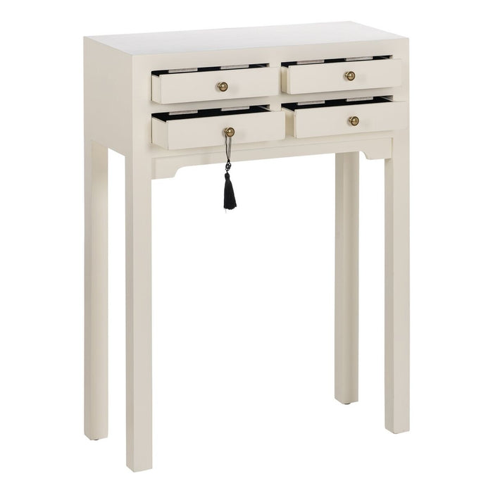 Consolă Alb Lemn de brad Lemn MDF 63 x 26 x 85 cm