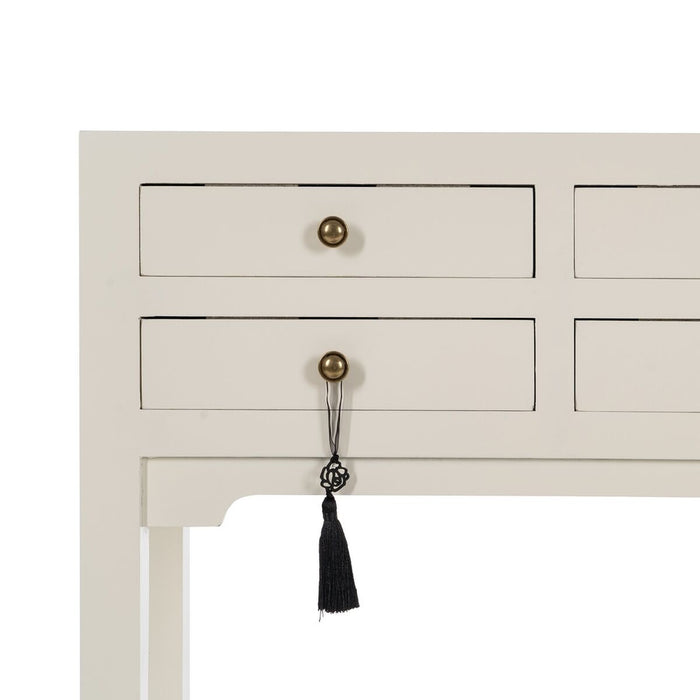 Consolă Alb Lemn de brad Lemn MDF 63 x 26 x 85 cm