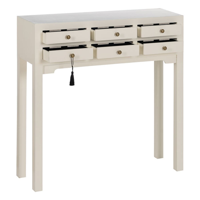 Consolă Alb Lemn de brad Lemn MDF 85 x 26 x 85 cm