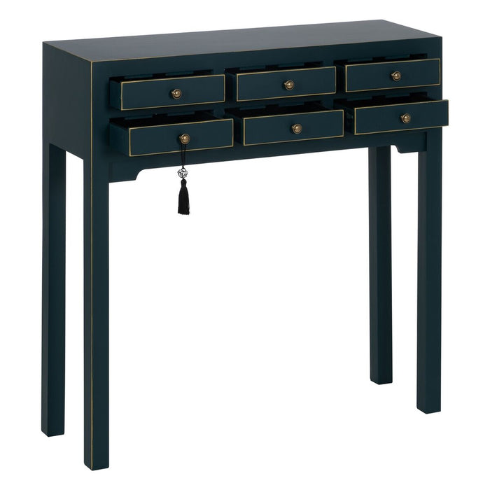 Consolă Albastru Lemn de brad Lemn MDF 85 x 26 x 85 cm