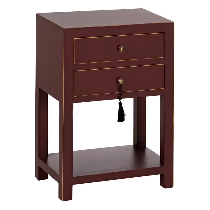 Noptieră ORIENT Culoare teracotă Lemn de brad Lemn MDF 45 x 30 x 66 cm