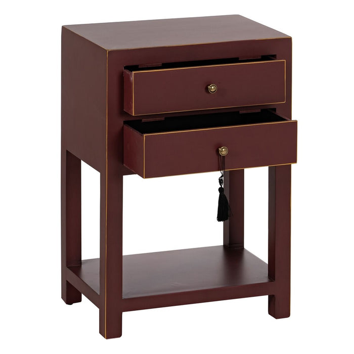 Noptieră ORIENT Culoare teracotă Lemn de brad Lemn MDF 45 x 30 x 66 cm