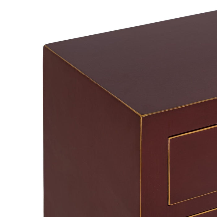 Noptieră ORIENT Culoare teracotă Lemn de brad Lemn MDF 45 x 30 x 66 cm