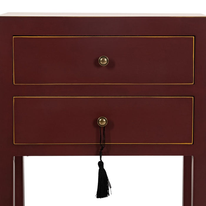Noptieră ORIENT Culoare teracotă Lemn de brad Lemn MDF 45 x 30 x 66 cm