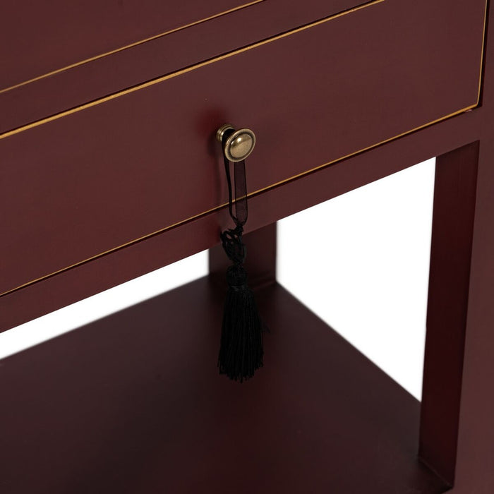 Noptieră ORIENT Culoare teracotă Lemn de brad Lemn MDF 45 x 30 x 66 cm