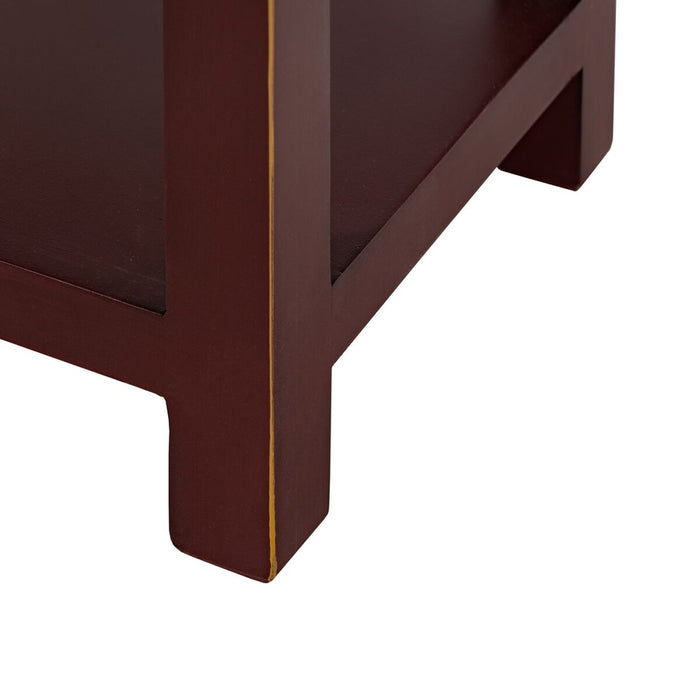 Noptieră ORIENT Culoare teracotă Lemn de brad Lemn MDF 45 x 30 x 66 cm