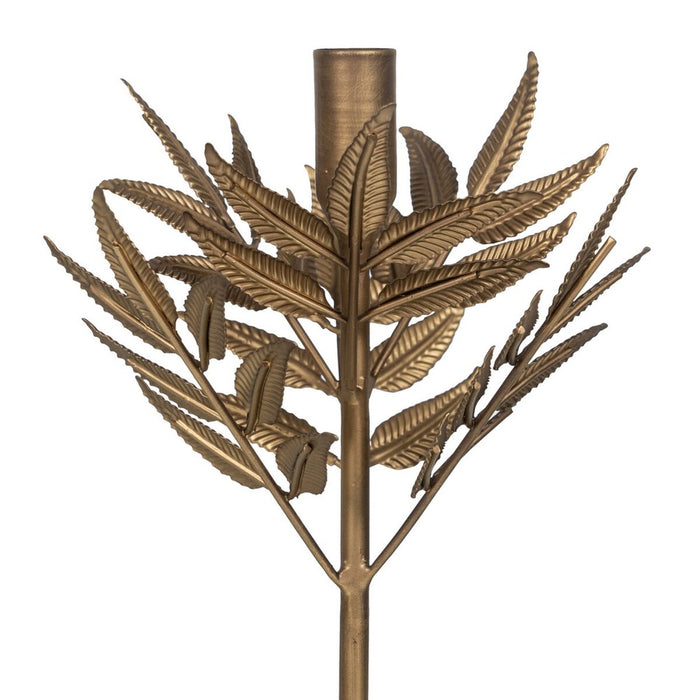 Suport de Lumânări Auriu* Fier 17 x 17 x 30 cm