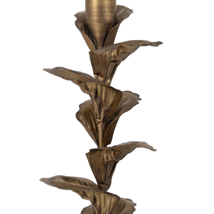 Suport de Lumânări Auriu* Fier 9,5 x 9,5 x 30 cm