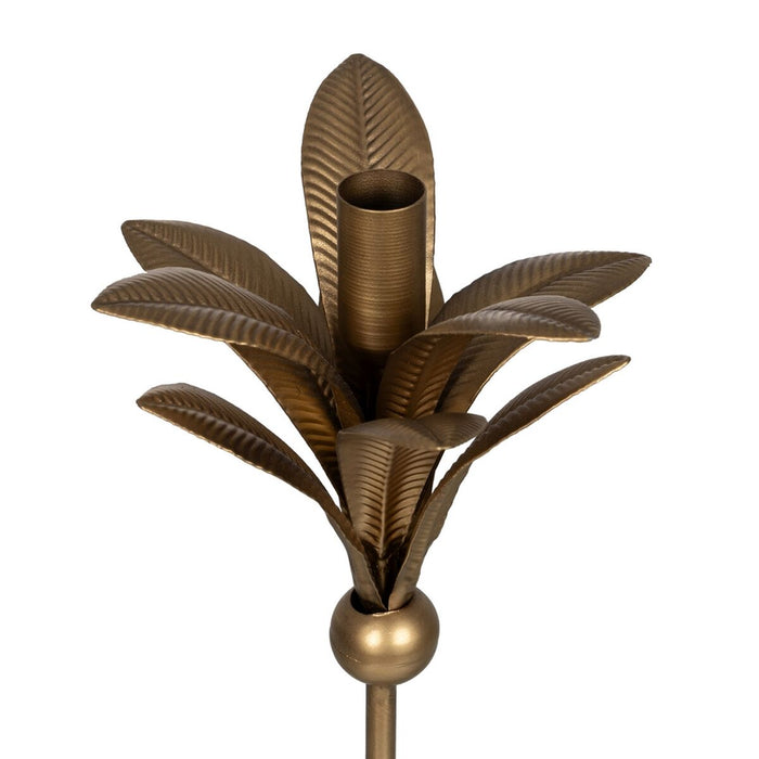 Suport de Lumânări Auriu* Fier 15 x 15 x 54 cm