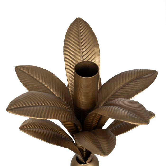 Suport de Lumânări Auriu* Fier 15 x 15 x 54 cm