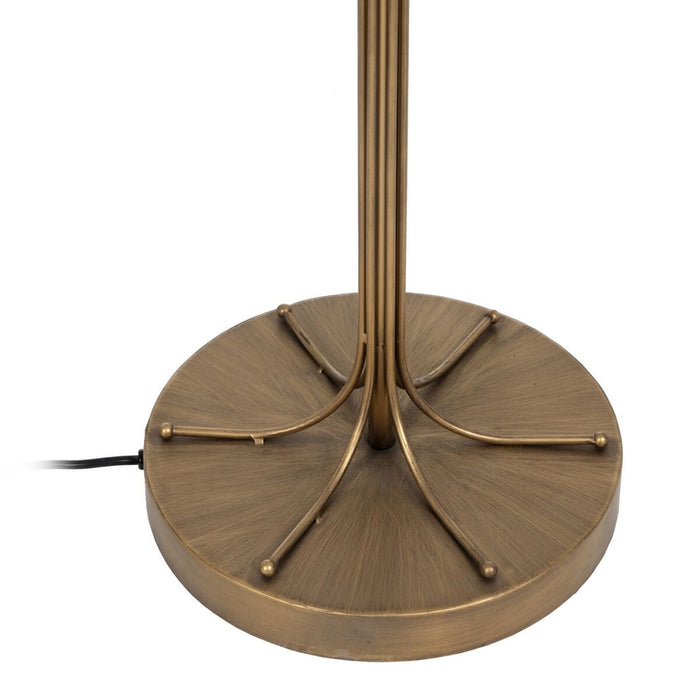 Lampă cu Picior Negru Auriu* 50 x 50 x 168 cm