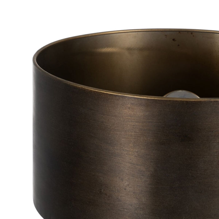 Lampă cu Picior Auriu* 40 x 40 x 161 cm