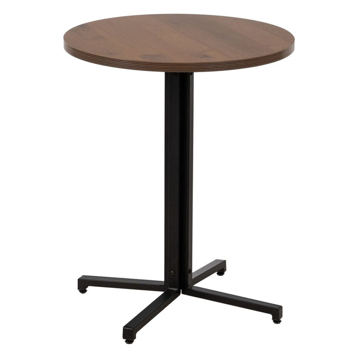 Masă Negru Natural Lemn MDF 60 x 60 x 75 cm