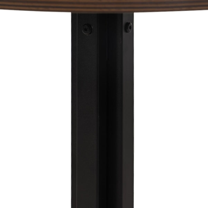 Masă Negru Natural Lemn MDF 60 x 60 x 75 cm