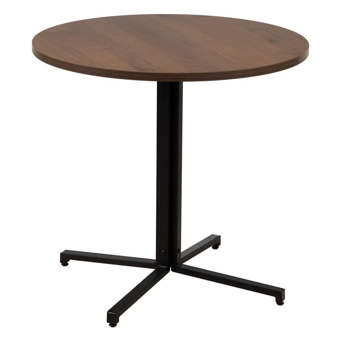 Masă Negru Natural Lemn MDF 80 x 80 x 75 cm