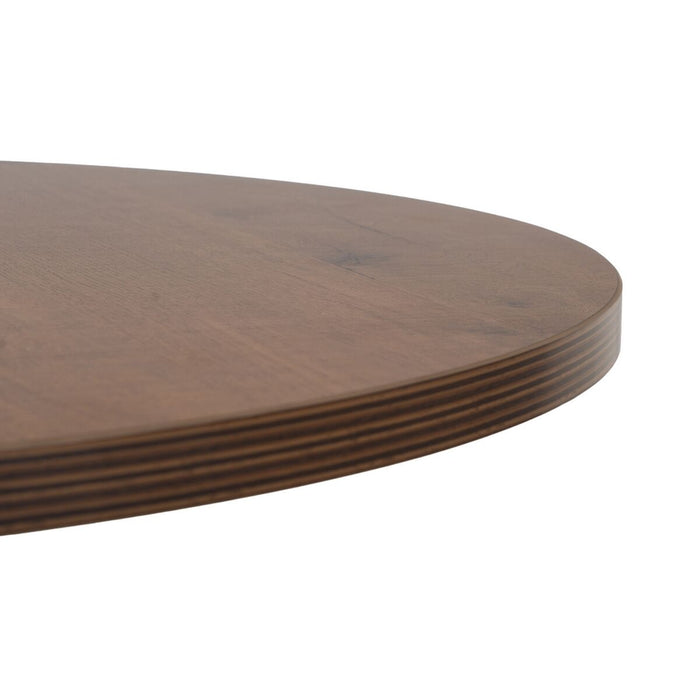 Masă Negru Natural Lemn MDF 80 x 80 x 75 cm