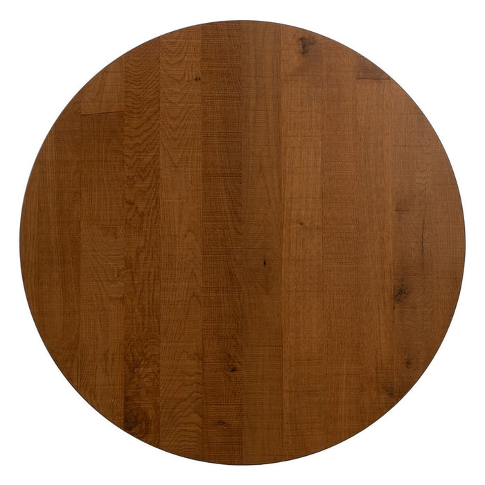 Masă Negru Natural Lemn MDF 80 x 80 x 75 cm