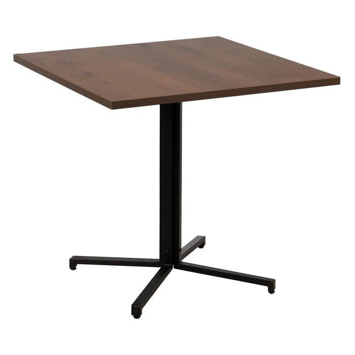 Masă Negru Natural Lemn MDF 80 x 80 x 75 cm
