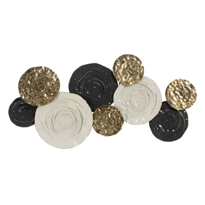 Decorațiune de Perete Negru Auriu* Fier 117,5 x 8,3 x 59,7 cm