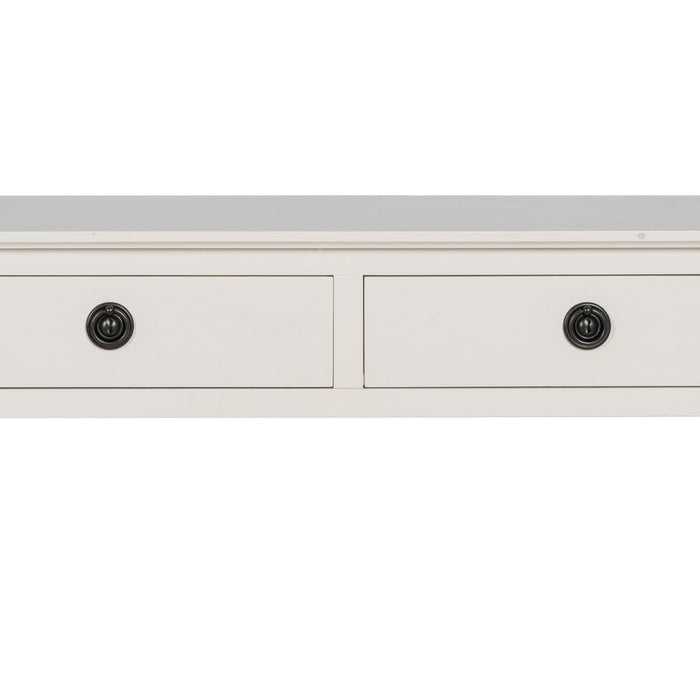 Consolă Alb lemn de pin Lemn MDF 90 x 30 x 81 cm