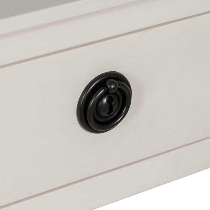 Consolă Alb lemn de pin Lemn MDF 90 x 30 x 81 cm