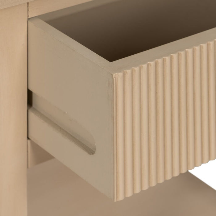 Consolă Natural lemn de pin Lemn MDF 90 x 30 x 81 cm