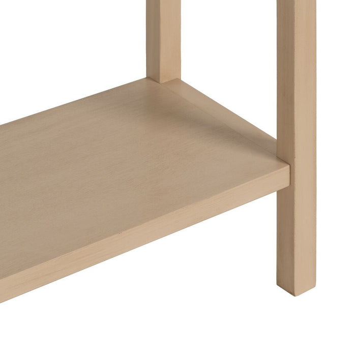 Consolă Natural lemn de pin Lemn MDF 90 x 30 x 81 cm