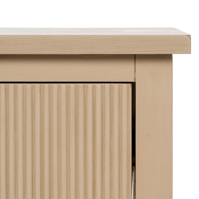 Consolă Natural lemn de pin Lemn MDF 90 x 30 x 81 cm