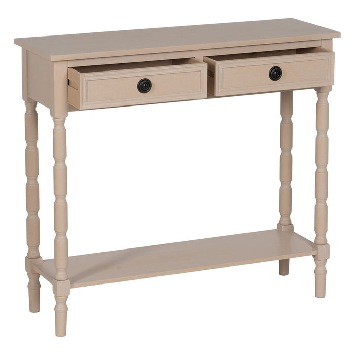 Consolă Alb lemn de pin Lemn MDF 90 x 30 x 81 cm