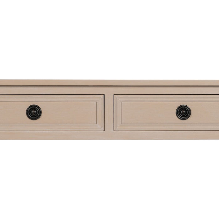 Consolă Alb lemn de pin Lemn MDF 90 x 30 x 81 cm