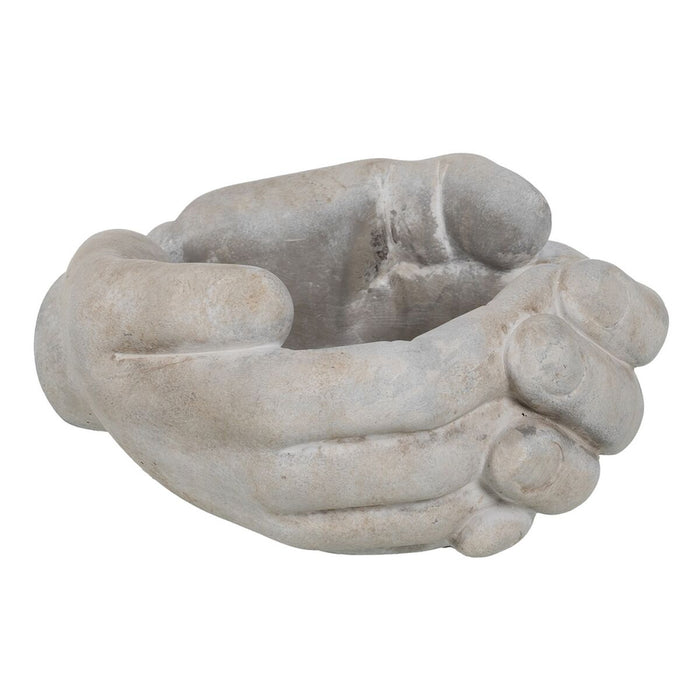 Ghiveci Gri Цимент Mână 24 x 22 x 12 cm