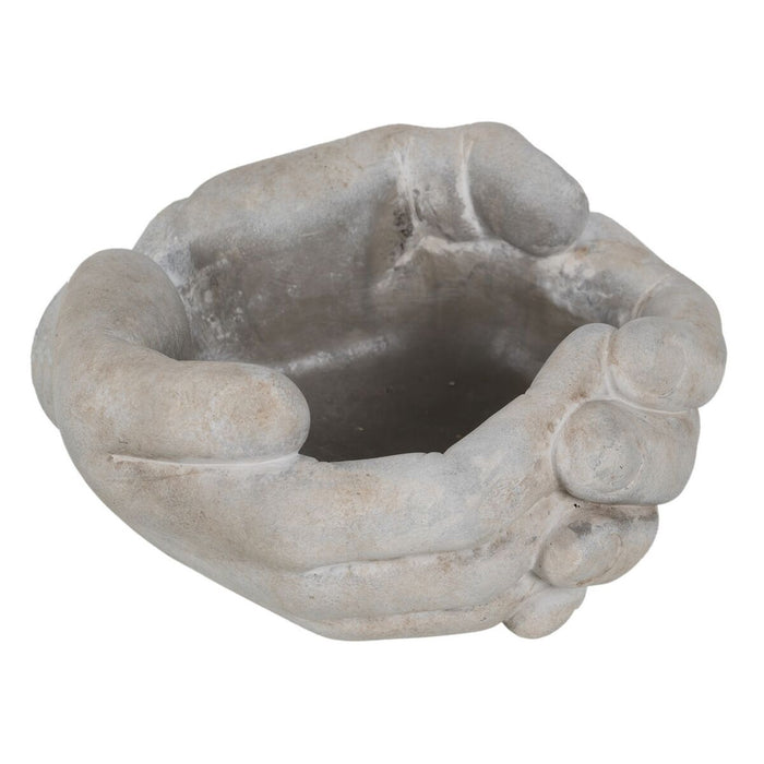 Ghiveci Gri Цимент Mână 24 x 22 x 12 cm