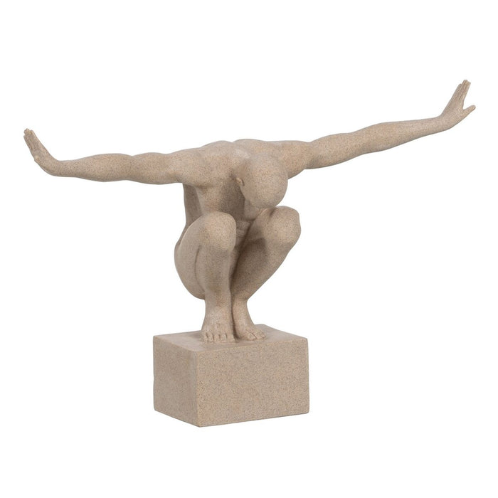 Figură Decorativă Crem 50 x 16 x 34 cm