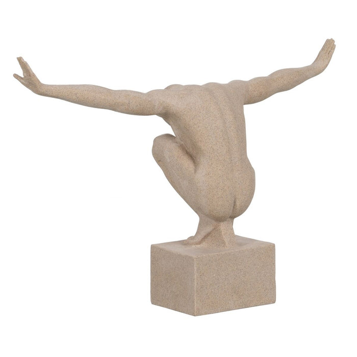Figură Decorativă Crem 50 x 16 x 34 cm
