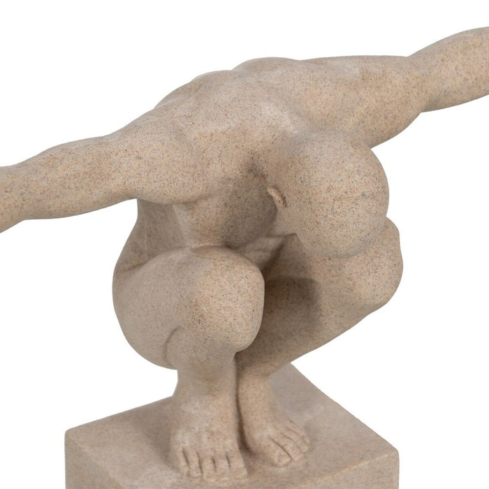 Figură Decorativă Crem 50 x 16 x 34 cm