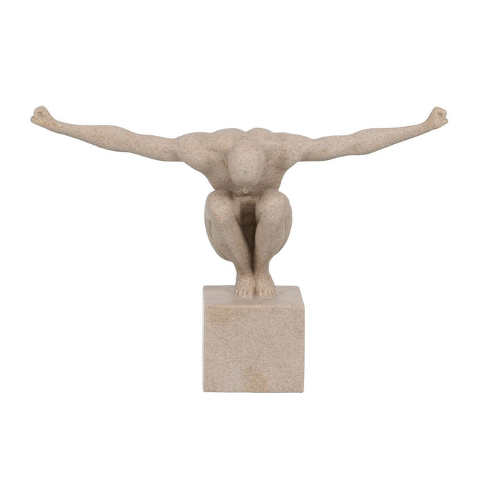 Figură Decorativă Crem 32 x 11,5 x 23 cm