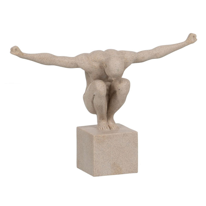 Figură Decorativă Crem 32 x 11,5 x 23 cm