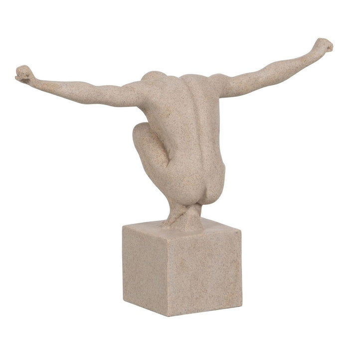 Figură Decorativă Crem 32 x 11,5 x 23 cm