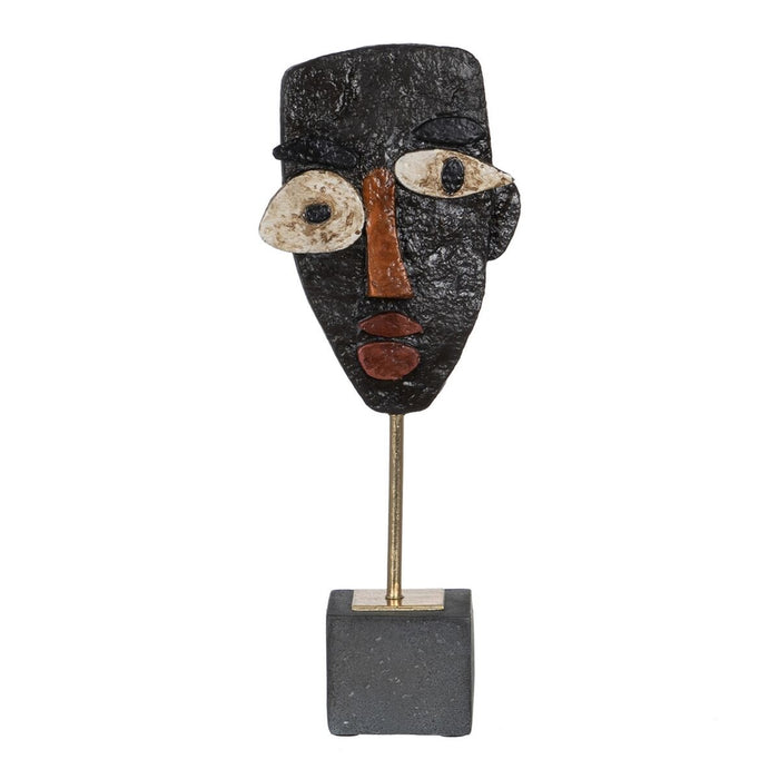 Sculptură Mască Maro Negru 52 x 35 x 41,5 cm