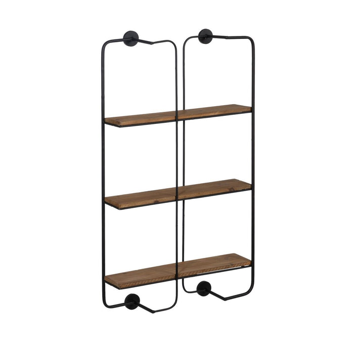 Raft Maro Negru Fier 47,5 x 13 x 89 cm